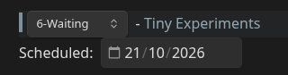 Example showing priority as I see it